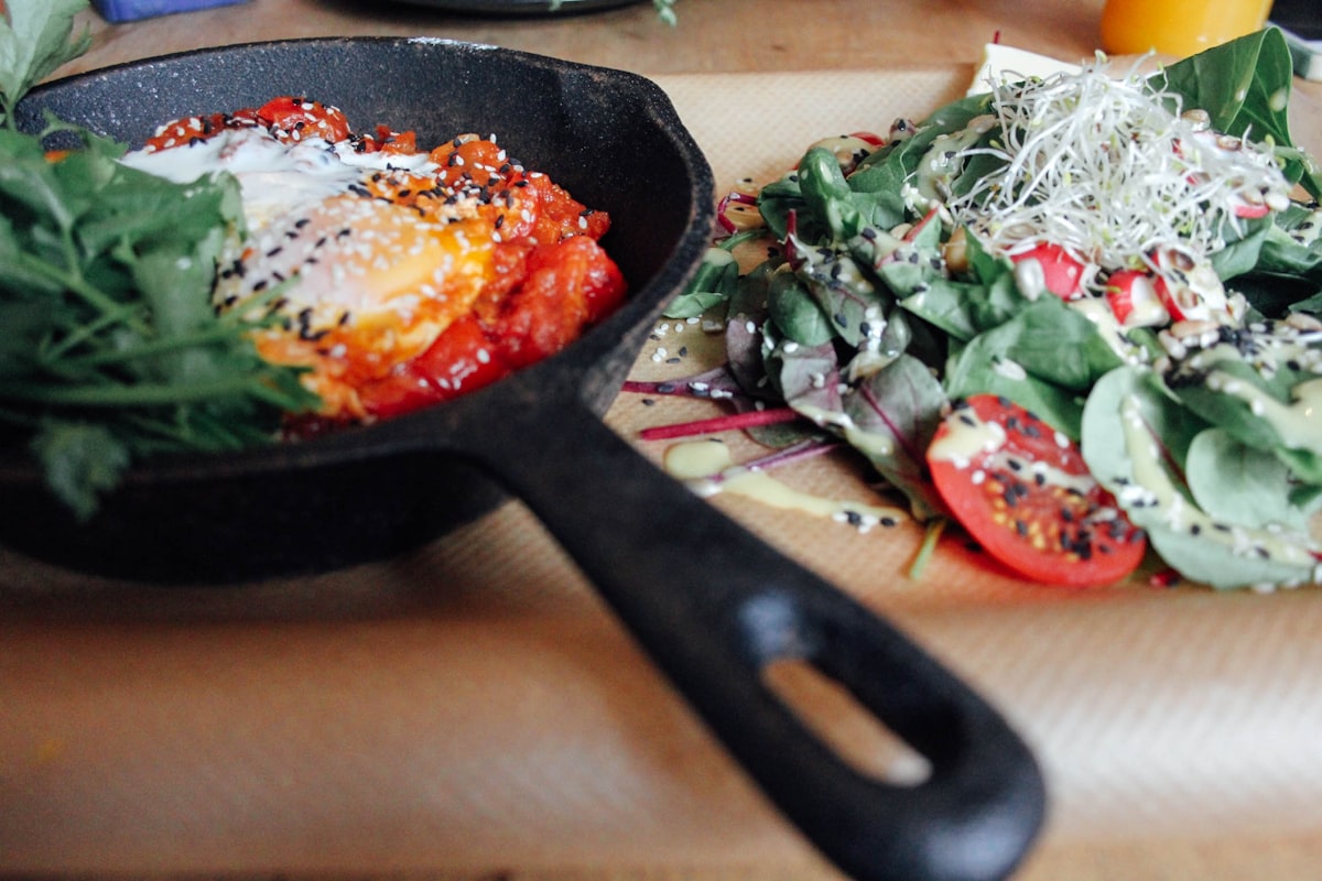 Sustainable cooking preparation with fresh vegetables and eco-friendly kitchen tools